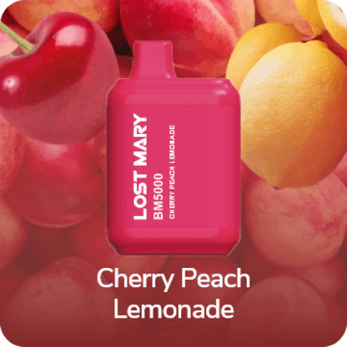 Электронная сигарета LOST MARY BM 5000 затяжек Cherry Peach Lemonade (Лост Мери Вишня Персик Лимонад)