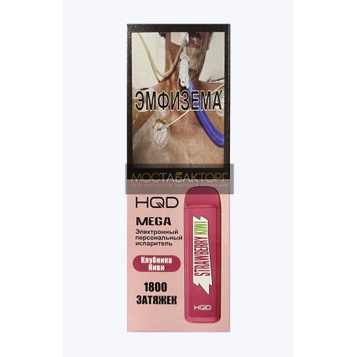 HQD Mega Strawberry Kiwi (HQD Мега Клубника Киви)
