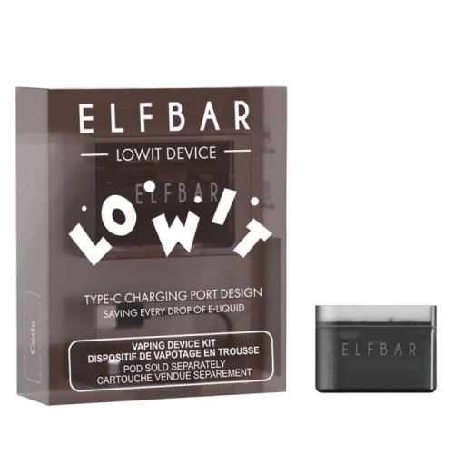 Устройство Эльф Бар Ловит (Elf Bar Lowit 2500 Pod Kit 10W 500 mAh) Чёрный