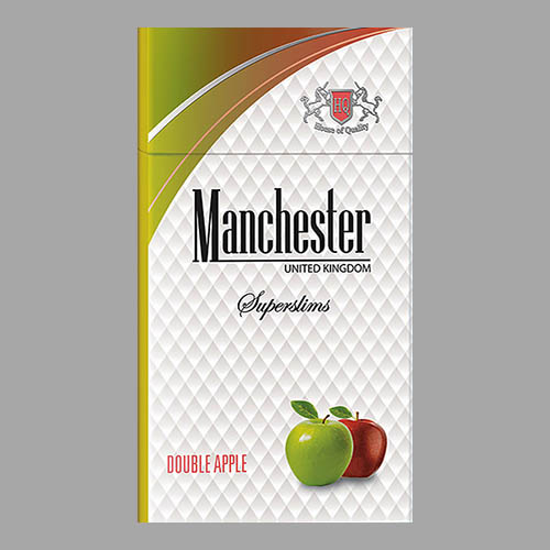 Сигареты Manchester Double Apple Superslims (Манчестер Двойное Яблоко Суперслимс)