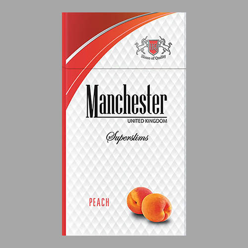 Сигареты Manchester Peach Superslims (Манчестер Пинк Суперслимс)